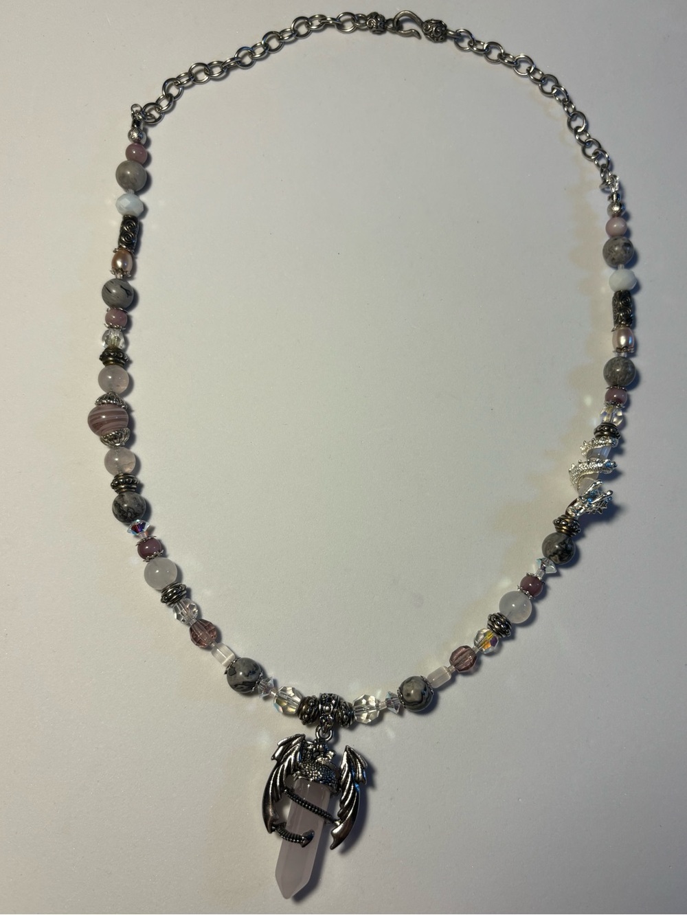“Moonlight Ember”-Dragon Pendant Necklace - Picture 4 of 12